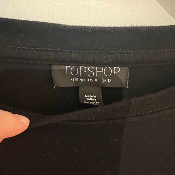 USA black crop top Topshop - Picture 3 of 3
